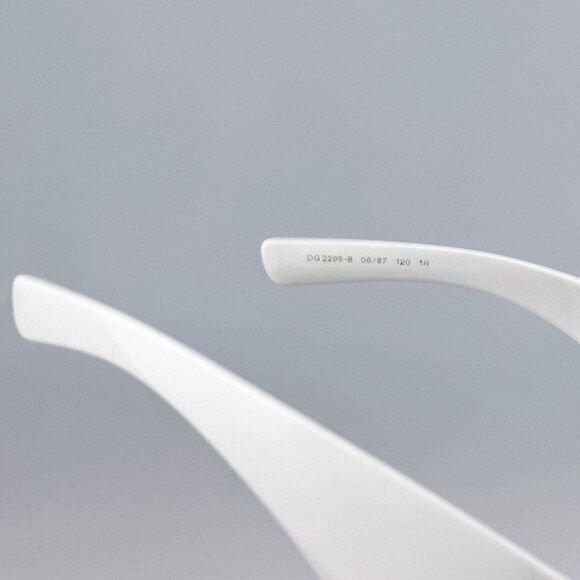 NEW D&G DG2298B 06/87 Light Grey Rimless Pillow Women Sunglasses - Picture 8 of 11